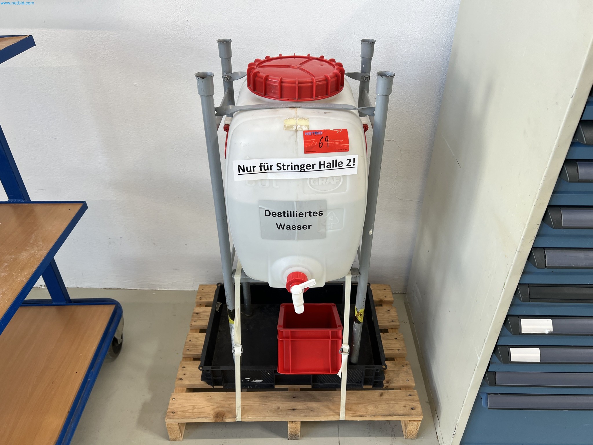 Behälter für destilliertes Wasser Graf